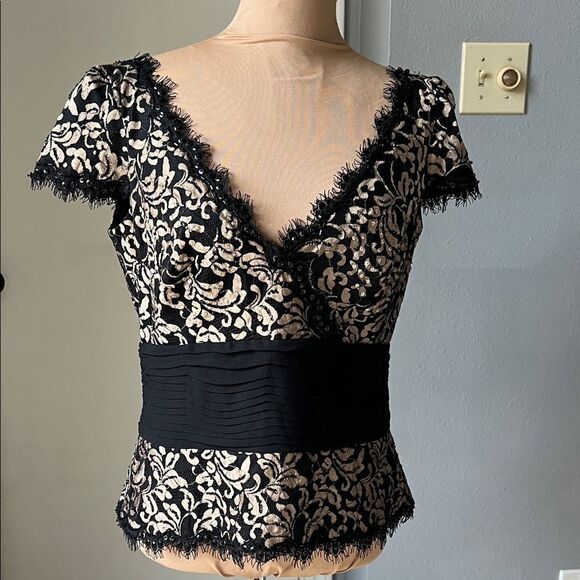 Tops - Tadashi Collection Black Women's Top